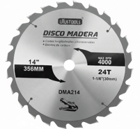 DMA214 – DISCO MADERA 14”x24T